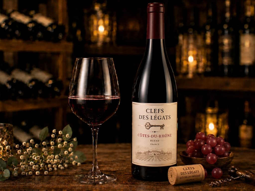 Красное Вино CLEFS DES LEGATS CÔTES-DU-RHÔNE - Blend - France 