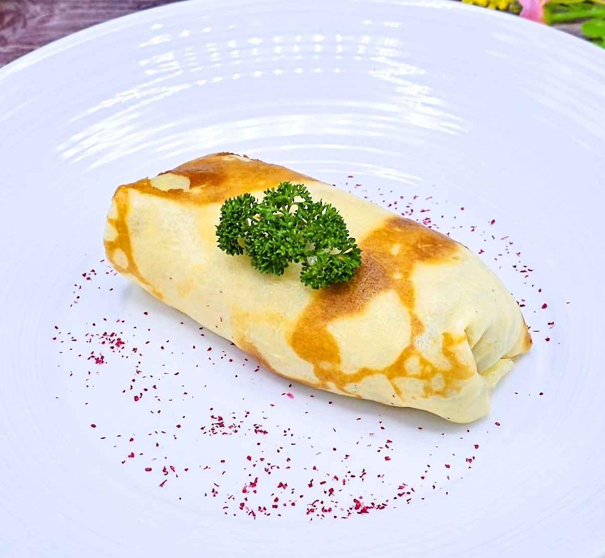 Блины с курицей и грибами