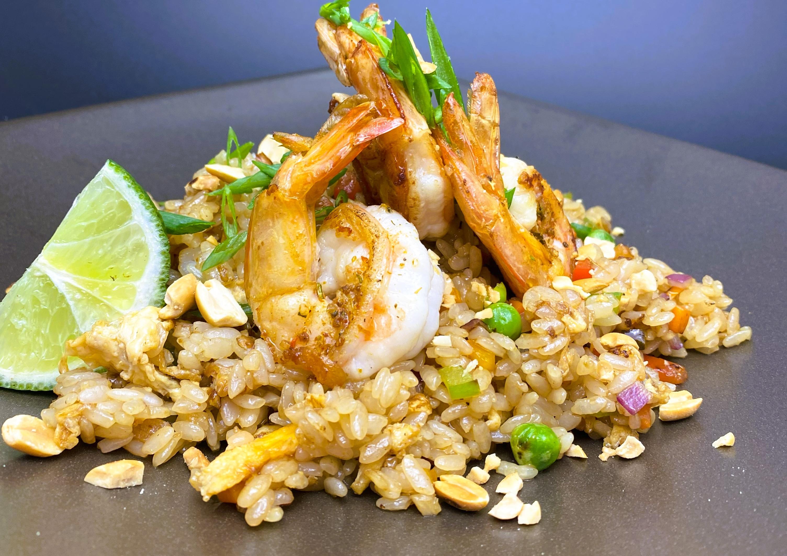  Жареный японский рис с морепродуктами