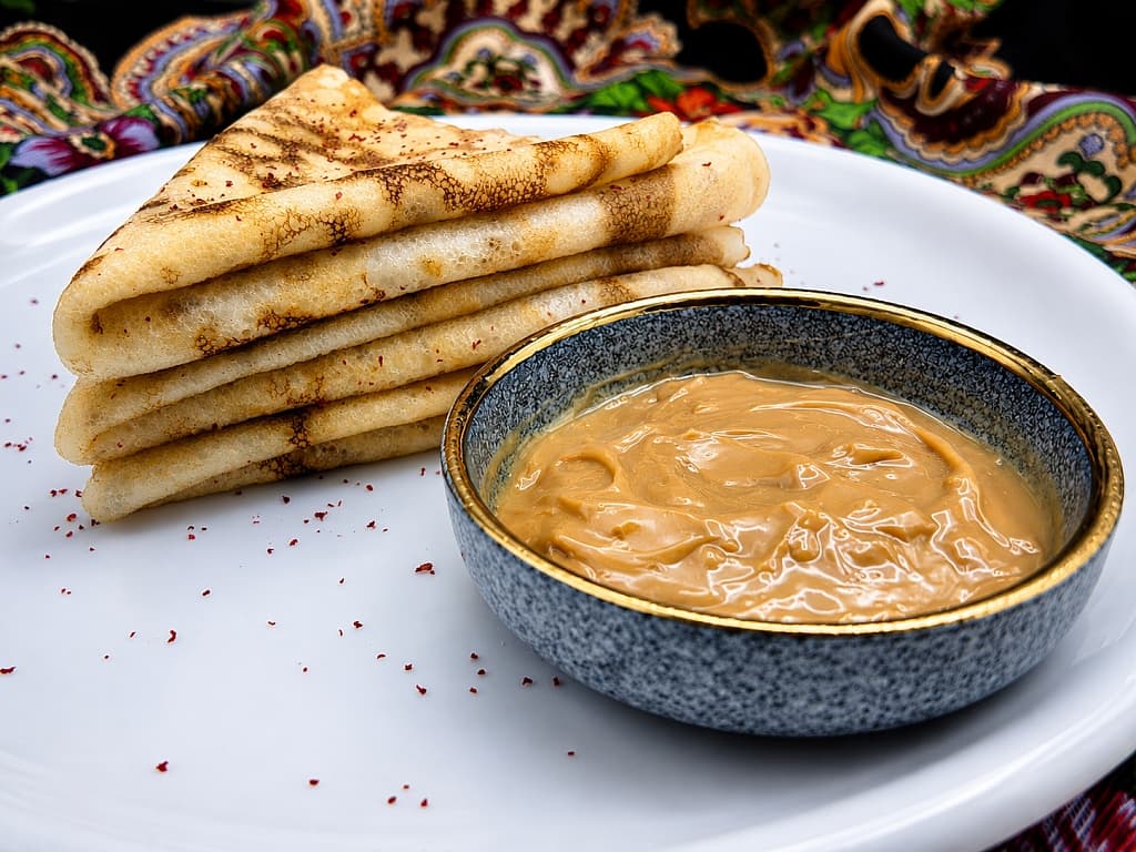 Блины с варёной сгущёнкой